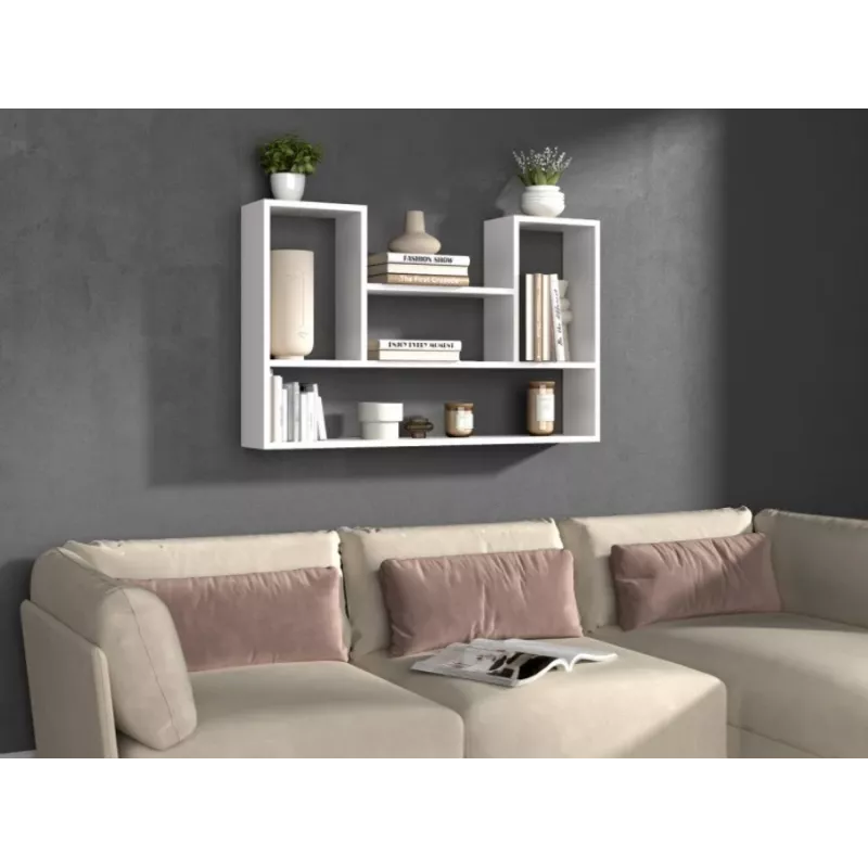 BILBAO 4P hanging rack 100x16x60 cm, white