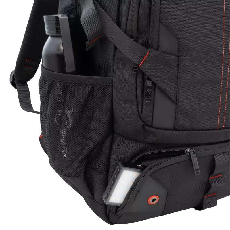 Backpack White Shark VOYAGER GBP-012 — black, durable water-resistant design