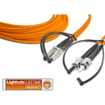 Lightwin High Quality Duplex LWL Patch Cable, MM OM2, LC - ST LWL Patch Cable (LDP-50 LC-ST 15.0 OM2)