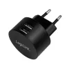 USB socket adapter LogiLink PA0218 2x USB-port for Fast Charging 10.5W