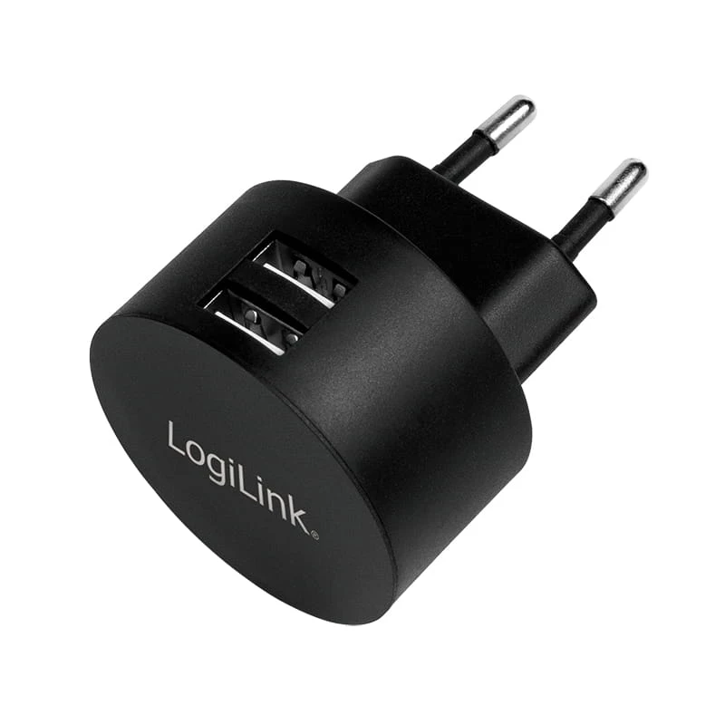 USB socket adapter LogiLink PA0218 2x USB-port for Fast Charging 10.5W