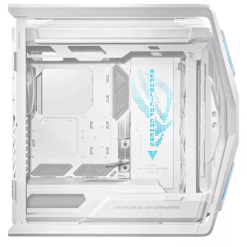 ASUS ROG GR701 Hyperion White, PC, White, ATX, EATX, micro ATX, Mini-ITX, Aluminium, Multi, Front