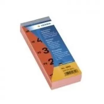 Self-adhesive Number Blocks HERMA 1-500 Red 28x56 mm
