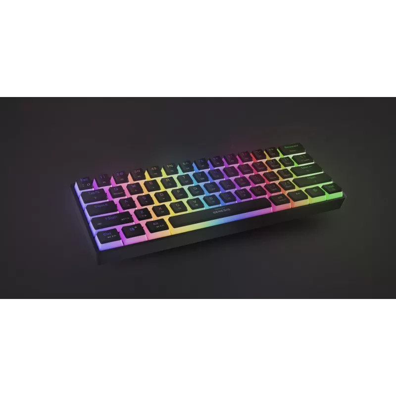GAMING KEYBOARD GENESIS THOR 660 G2 US BLACK WIRELESS RGB MECHANICAL GATERON BROWN