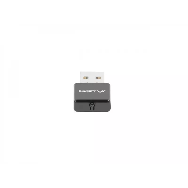 USB wireless network adapter LANBERG NC-0300-WI, 2x internal antennas 2 dBi, USB 2.0, up to 2400 Mbit/s, black