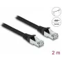 Network Cable DeLOCK RJ45 Cat.6A 2m Black