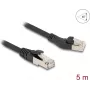 Network Cable DeLOCK RJ45 Cat.8.1 45° left angled 5m black