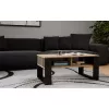 Coffee table top e shop STOLIK KAWOWY ŁAWA MODERN 2P SLIM Dąb Artisan black slats