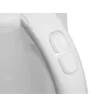 Electric kettle LAFE LAFCZA45865, stainless steel, 0.6 L, 600 W, light grey, hinged lockable lid