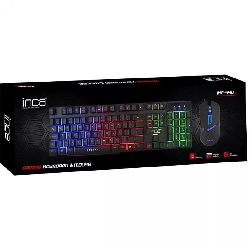 Cian Technology GmbH Cian INCA RAINBOW EFFECT MECHANICAL FEEL GAMING KEYBOARD & MOUSE SET