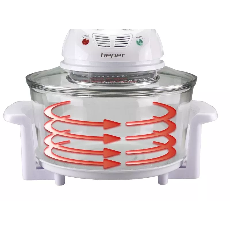 Electric Food Steamer Beper BF.640 2-tier, adjustable timer, countertop food steamer