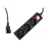 Gembird EG-PSU3F-01 surge protector Black 3 AC outlet(s) 230 V 0.6 m
