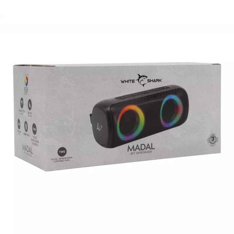 Portable Speaker White Shark GBT-876 Madal, White