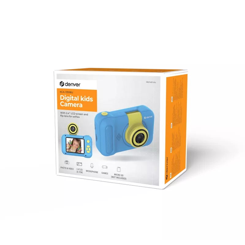 Children's Digital Camera Denver KCA-1351BU 2MP Blue Yellow