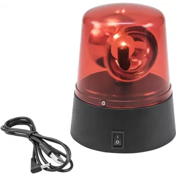 LED mini police light EUROLITE 50603662 red — USB rechargeable, battery-powered compact warning lamp