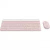 Logitech Slim Wireless Combo MK470 - Keyboard-and-Mouse-Set - Wireless - 2,4 GHz - QWERTY - rosé (920-011314)