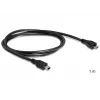 USB Cable DeLOCK 83177 1m Micro-USB B Mini-USB B Black