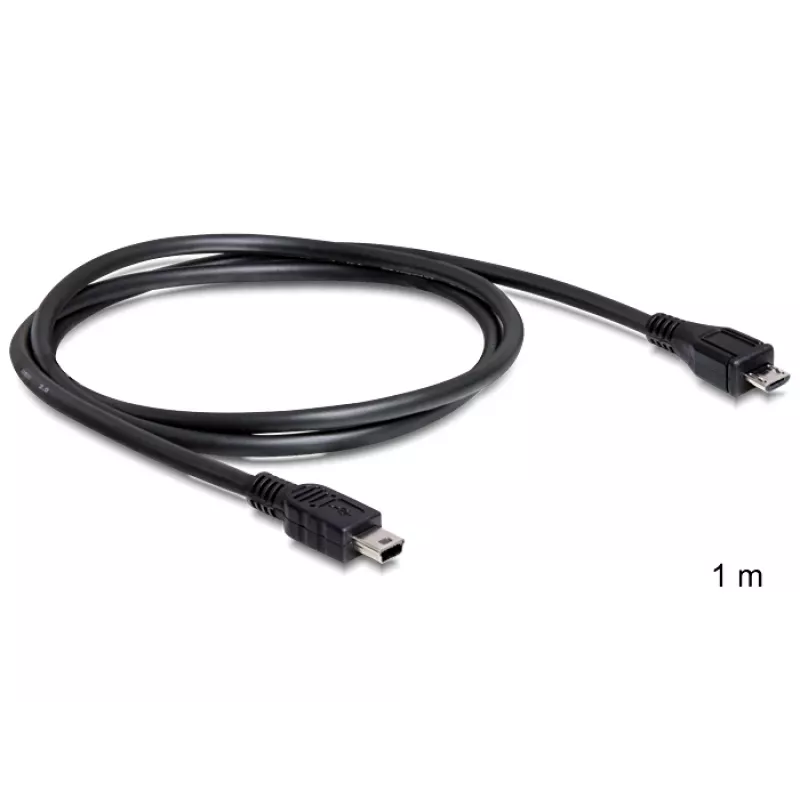 USB Cable DeLOCK 83177 1m Micro-USB B Mini-USB B Black