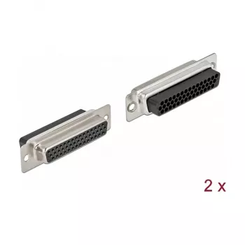 Wire Connector DeLOCK 66725 D-Sub HD 44 Pin Black Silver