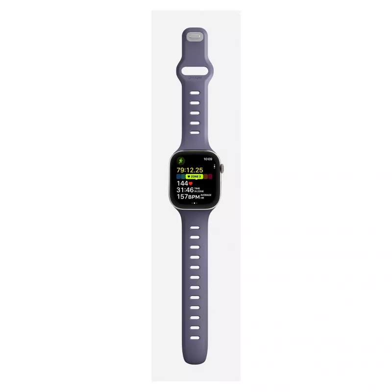 Band Nomad Tempo Band Purple Rubber, compatible with smartwatch, 18 mm width, wrist 135–175 mm