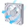 Computer case fan Lian Li Uni Fan 12RSLIN3W 120 mm White, 12 V, 0.2–2100 RPM, 2.66 mmH2O, FDB