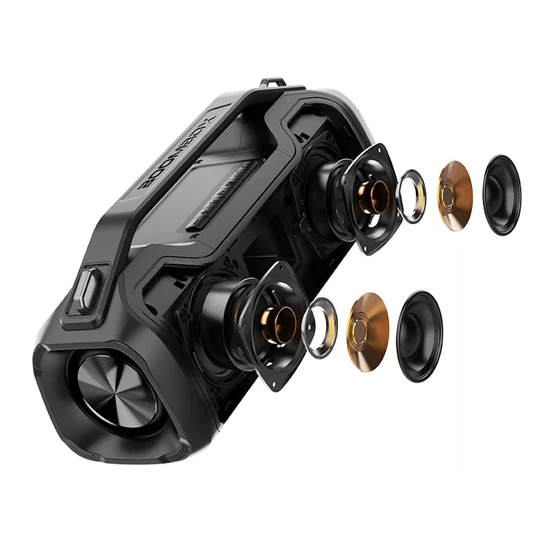 Stereo portable speaker TRACER BigBoy TWS Bluetooth 40W RMS, Bluetooth 5.3, 12h battery, Black