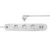 Smart power strip Denver SHP-300U 3 AC outlets Type E 4 White