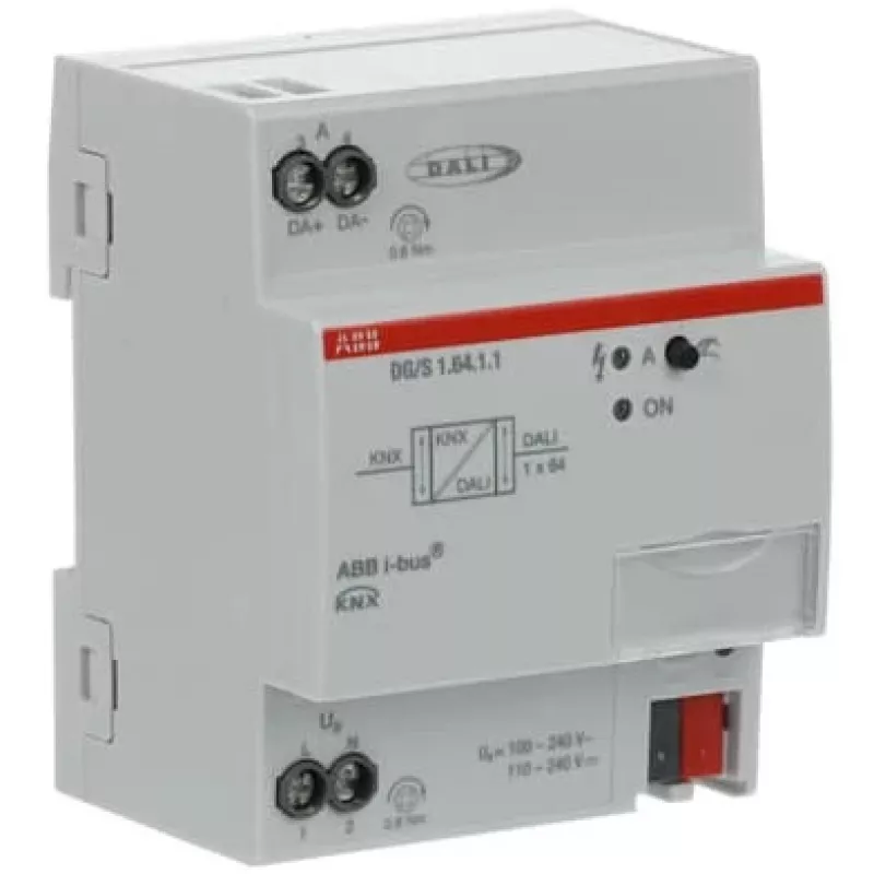 Gateway/controller ABB 2CDG110198R0011, IP20, 264 V input, 70×63.5×90 mm, grey