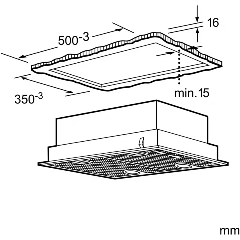 Siemens iQ300 LB55565 cooker hood Built-in Stainless steel 590 m³/h