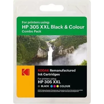 185H030587 KODAK HP DJ2300 Ink (2) 700S. Bk + 310S. Col XXL (185H030587)