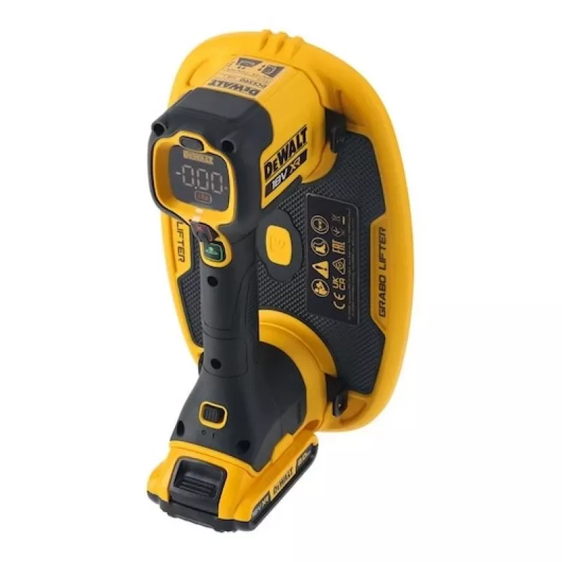 Vacuum lifter DeWalt GRABO DCE590N 18V cordless portable suction tool, 1 suction cap, max load 120 kg