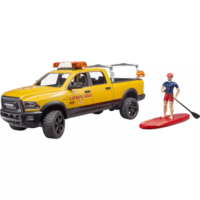 Toy lifeguard vehicle with figure BRUDER 02506 — ABS plastic, recommended age 4+
