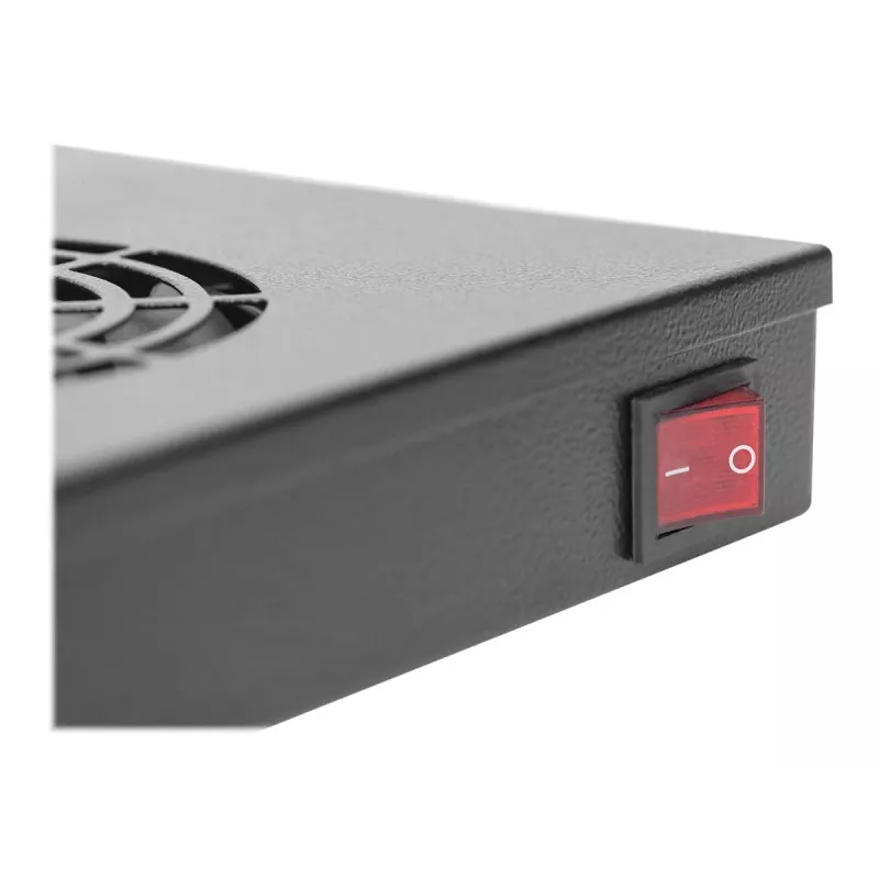 Vented blank panel Digitus DN-19 FAN-4-HO-SW