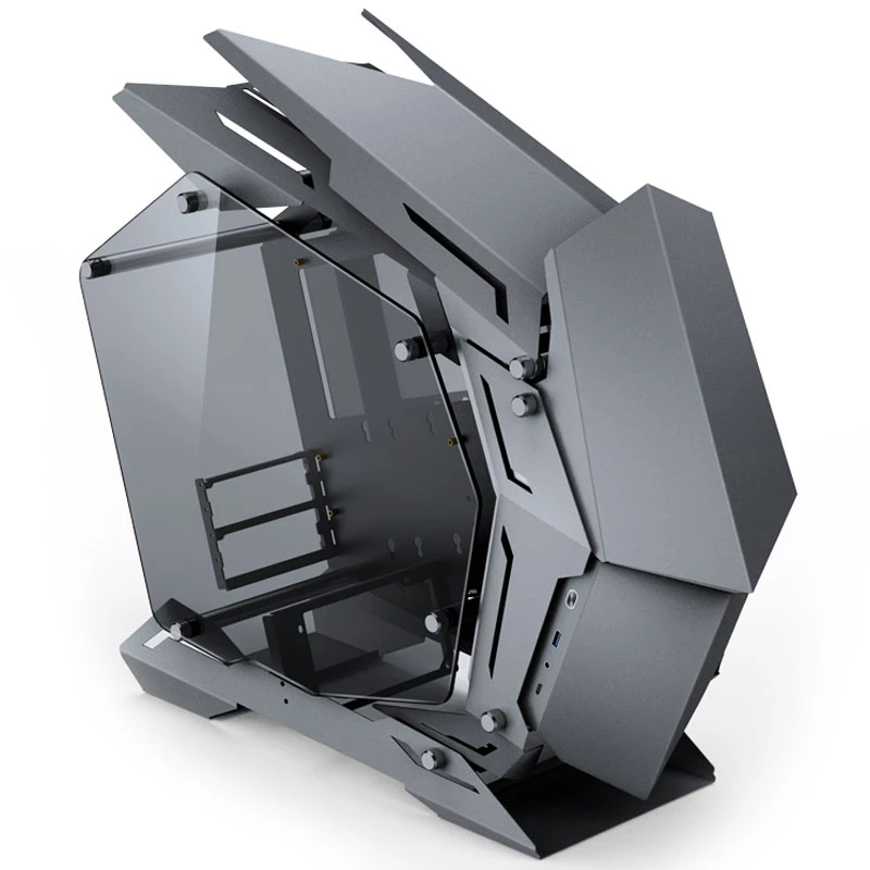 Jonsbo MOD3 Mini Micro-ATX Tower Showcase Tempered Glass - Grey - Tower