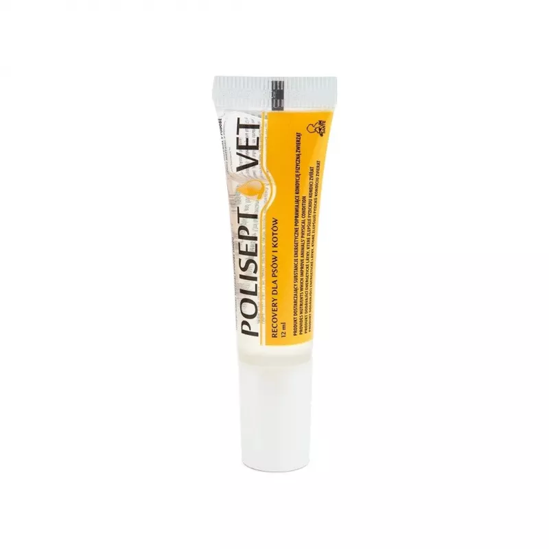 Oral energy supplement JM Sante Polisept Vet Recovery tube 12 ml for adult dogs and cats, convalescence