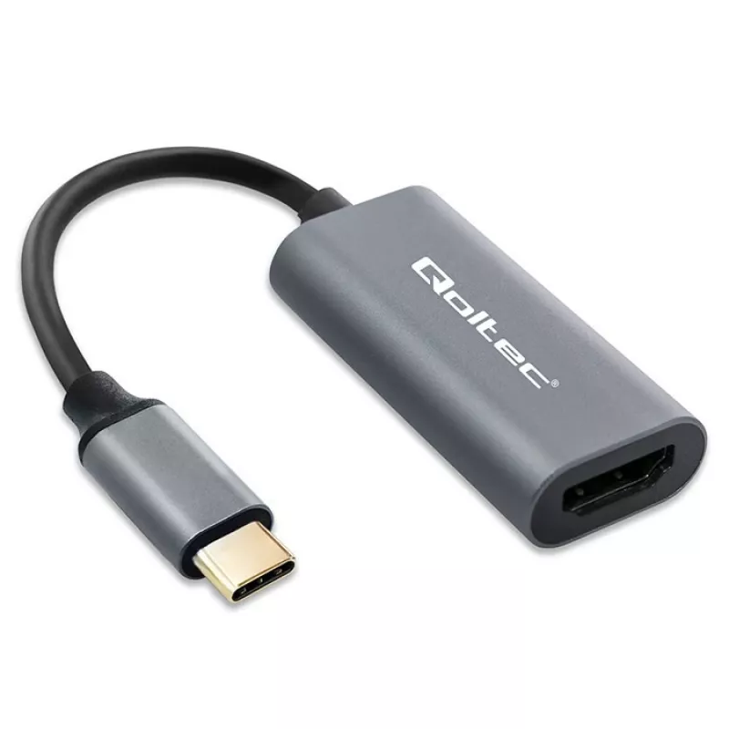 Adapter USB-C to HDMI 4K 60Hz 32AWG QOLTEC