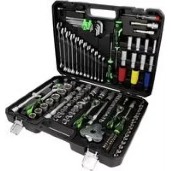 Socket set ks tools 512.0132 with 1/4 inch, 3/8 inch and 1/2 inch drives