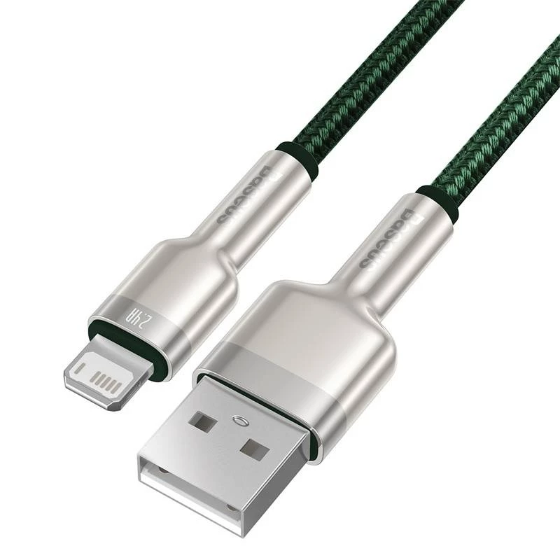 USB-A to Lightning cable Baseus 1 m, green