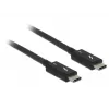 USB Cable DeLOCK 84844 USB 3.2 Gen 2 0.5m USB C Black