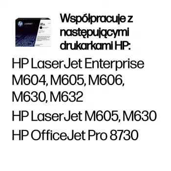 HP 81A Black Original LaserJet Toner Cartridge, 10500 pages, Black, 1 pc(s)