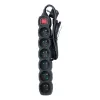 Esperanza ELK217K power extension 1.5 m 6 AC outlet(s) Indoor Black