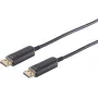 DisplayPort cable S/CONN 30-15075 10 m Black