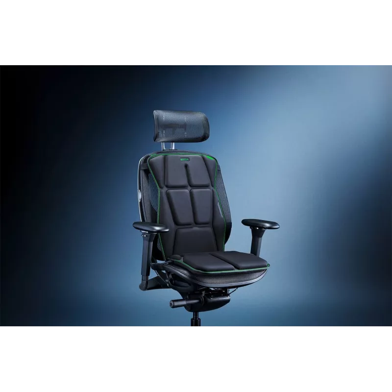 Razer Freyja HD Haptic Gaming Seat Cushion - Black, Wireless 2.4 GHz & Bluetooth, Razer Sensa HD, 6 Actuators, PC & Mobile