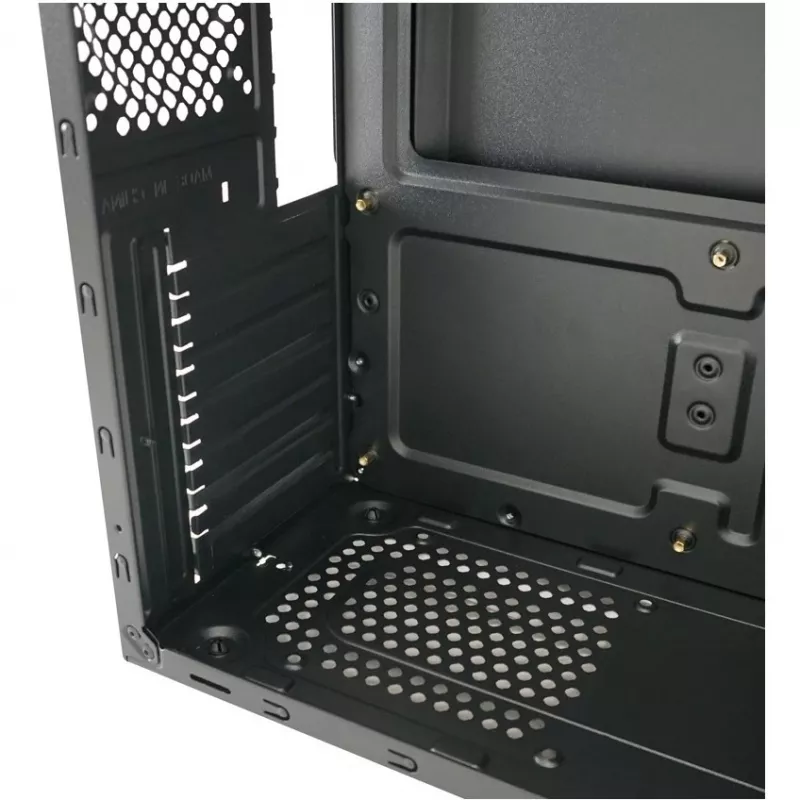 LC Power Classic 7040B - MDT - ATX - no power supply - Black, brushed aluminium / Black - USB/Audio