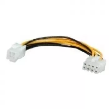 ROLINE Internal Power Adapter Cable, 8 pin PCI Express-Plug - P4 Plug 0,15 (11.03.1021)