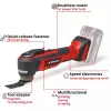 Multi-tool EINHELL TP-MG 18 Li BL Solo — 18V Li‑Ion, grinding, sanding, sawing, 1.08 kg, black/red