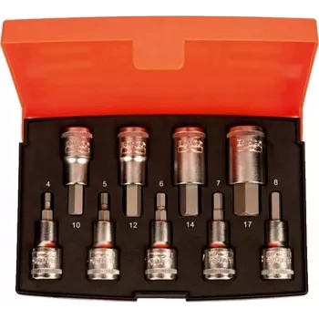 Screwdriver bit set BAHCO S9HEX — 9-piece hexagonal bits set