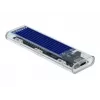 SSD enclosure DeLOCK 42620 External Enclosure for M.2 NVME PCIe SSD with USB Type-C female transparent