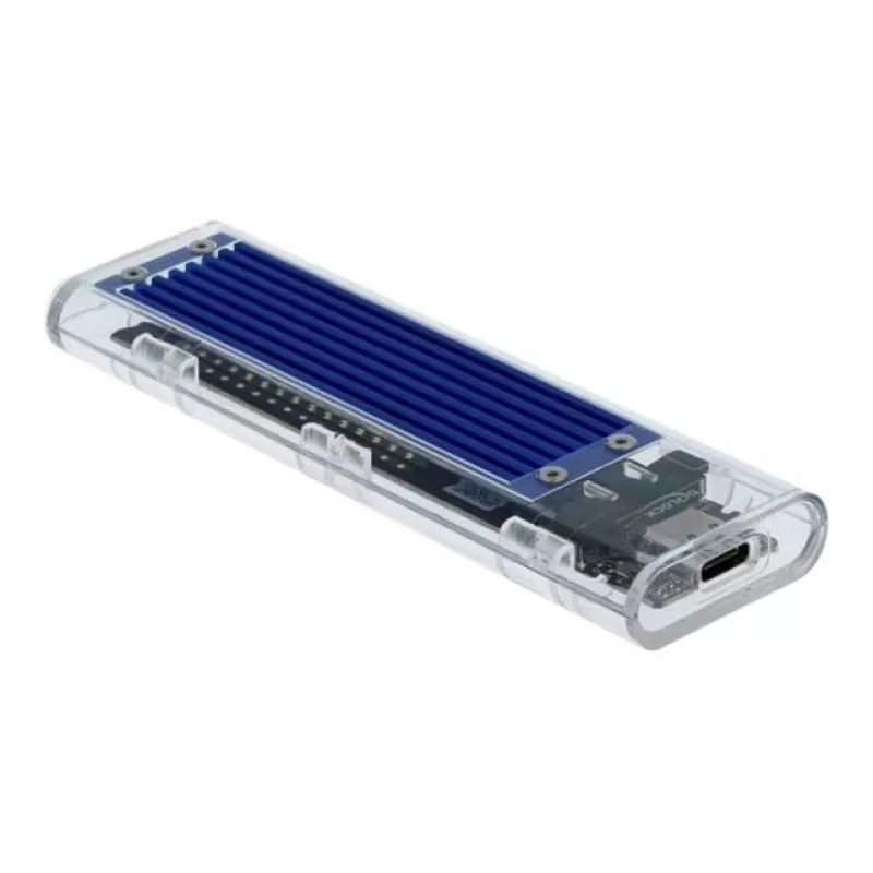 SSD enclosure DeLOCK 42620 External Enclosure for M.2 NVME PCIe SSD with USB Type-C female transparent