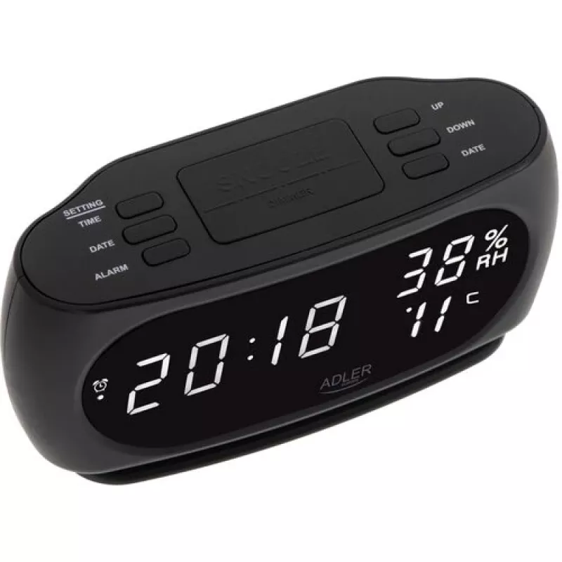 Adler AD 1186 alarm clock Digital alarm clock Black